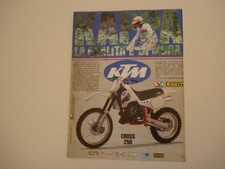 advertising Pubblicità 1988 MOTO KTM 250 CROSS