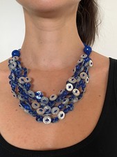 Collana bottoni resina - collana,
