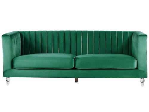 Divano velluto verde scuro - verde,