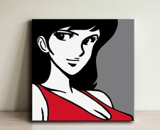 Quadro DIPINTO A MANO Margot Pop Art 30x30 Quadri Moderni Arredo Casa Regalo