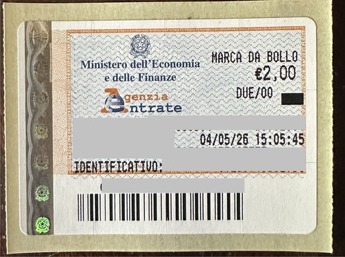 Marca bollo euro - marca,