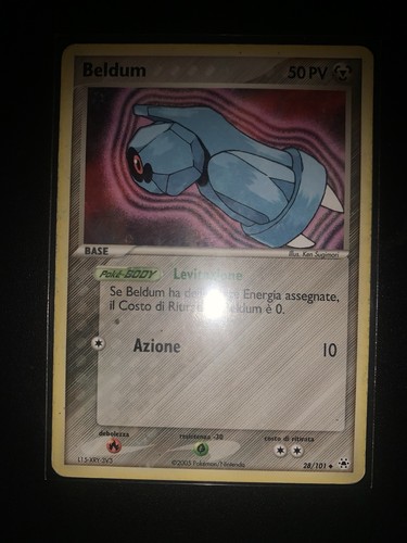 Carta pokémon beldum 101 - carta,