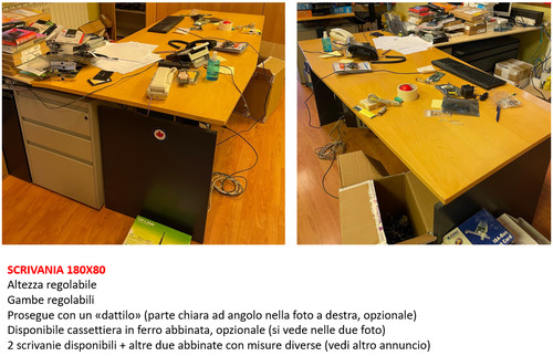 Scrivania ufficio 180x80cm