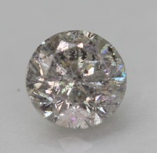 0.74 Carato Decorato Argento Rotondo Brillante Naturale Trattato Diamante 5.5mm