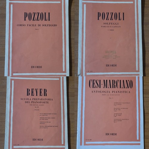 Lotto libri pianoforte - , e