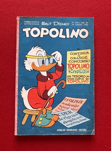 Topolino 243 prima edizione - topolino,