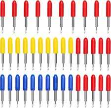 40 Pezzi Lame Roland Plotter 30°/45°/60° Lame di Ricambio Plotter per Cricut Joy