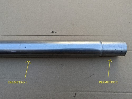 Tubo rastremato marmitta