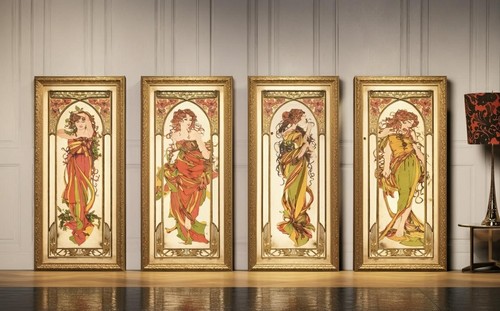 Quattro pannelli decorativi - quattro,