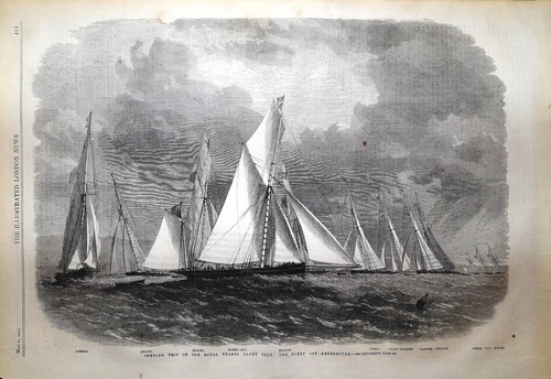 Stampa antica velieri inglesi - stampa,