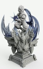 dragon ball gogeta statue figure resin 1/10 unpainted