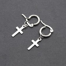 Orecchini con croce a cerchio