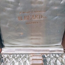 Antica scatola Fabrique d'Argenterie H. Beard Montreux vintage 1950s
