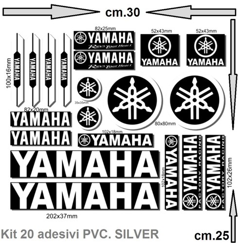 Kit adesivi yamaha - adesivi,