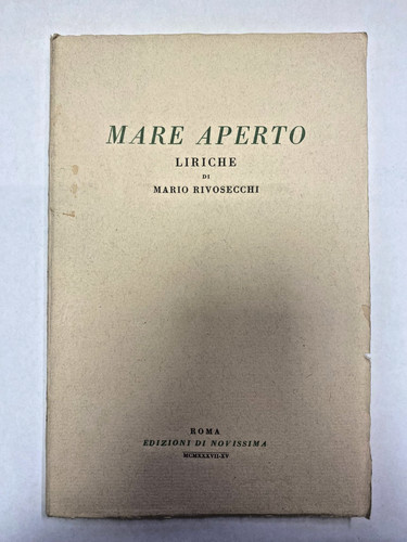 Mare aperto liriche mario - aperto,
