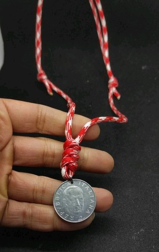 Collana paracord con - collana, moneta
