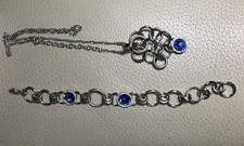 COLLANA+BRACCIALE MORELLATO SAGX01 ORIG Argento Rodiato Pietra Blu Swarovski