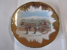 Piattino vintage ceramica piatto decorativo carretto siciliano con gancio parete