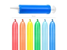 Set pompetta con 30 palloncini