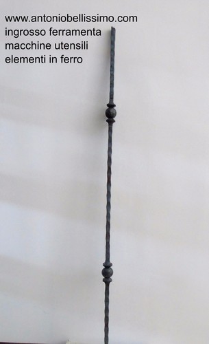 Paletto ferro battuto 12x12 - ferro,