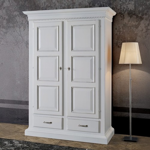 Armadio ante bianco shabby - ,