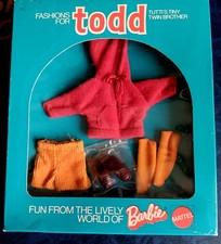 Mattel Tutti Twin TODD Moda Europea 1973 Vintage #7971 Nuovo con scatola
