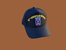 U.S ARMY 10TH MOUNTAIN DIVISION HAT OFFICIAL MILITARY BALL CAP U.S.A MADE  