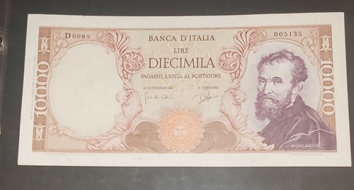 10000 lire michelangelo - 10000,