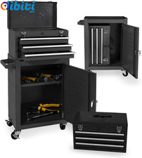 Carrello Porta Attrezzi Da Officina Con Serratura - Valigetta 9 Scomparti - Carr