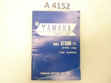 Yamaha XT 500 libretto esplosi