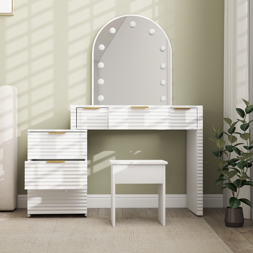 Scrivania vanity con specchio - scrivania,