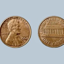 1964 Lincoln Penny One Cent No