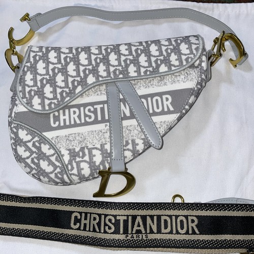 Christian dior saddle bag logo - dior,