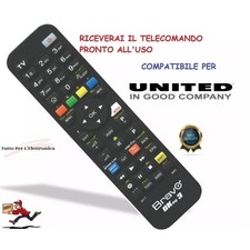 TELECOMANDO TV UNIVERSALE UNITED  SCEGLI IL MODELLO TI ARRIVA PRONTO ALL'USO