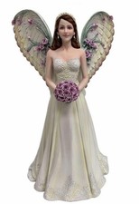 Enchanting Fairy Land Angel Statue: Majestic Jessica Galbreth Fantasy Sculpture