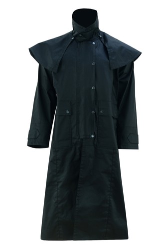 Cappotto trincea lungo nero