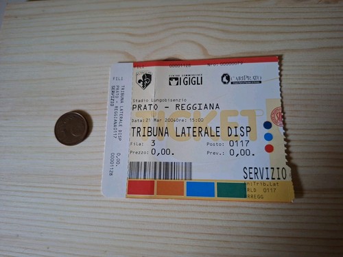 Biglietto stadio prato - biglietto,