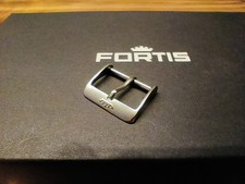 FORTIS STAINLESS STEEL WATCH STRAP BUCKLE, FIBBIA ACCIAIO PER CINTURINO 20mm