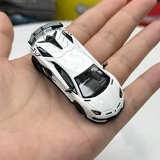 JY 1:64 Lamborghini SVJ Base Ferro Gomma Pneumatici Diecast Auto Modello Collezione Regalo