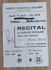 MARIA MONTI AUTOGRAFO Su