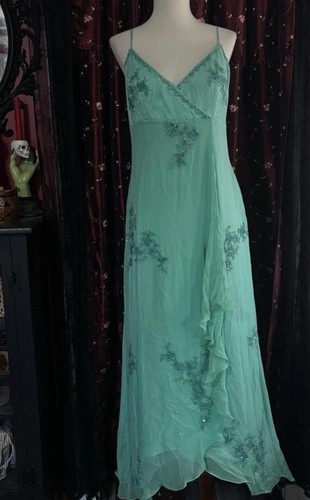 Abito donna scala seta verde - donna,