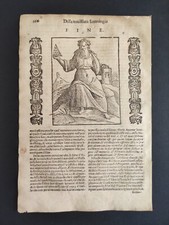 Fine, Novissima Iconologia di Cesare Ripa, Stampa 1630