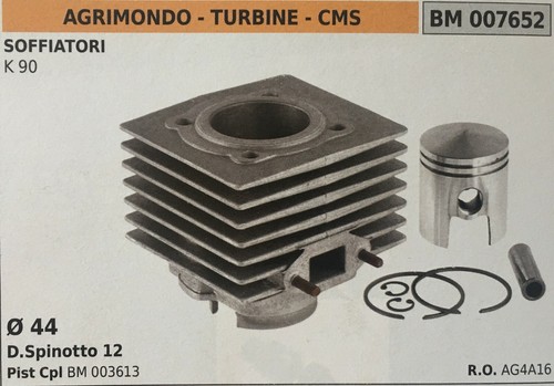 Cilindro completo pistone e - pistone,