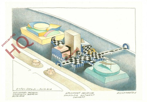 Postcard groninger museum - postcard__groninger,