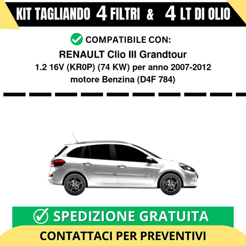 Tagliando per renault - renault, iii