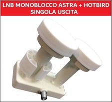 LNB Convertitore Illuminatore Satellitare Dual Feed Astra Hot Bird Monoblocco