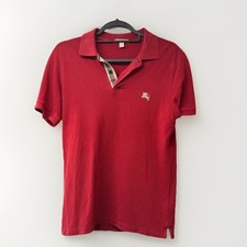 Polo Burberry rossa taglia S
