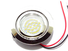 faretto led tondo cromato