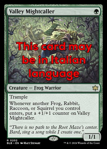 Mtg valley mightcaller exc - valley,