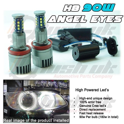 90w bmw led angel eyes - h8,